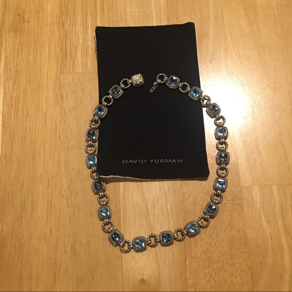 David Yurman blue stone necklace